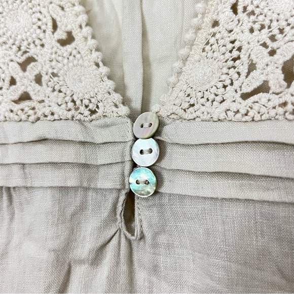 Malvin Hamburg Germany Linen Blouse M - Picture 5 of 8